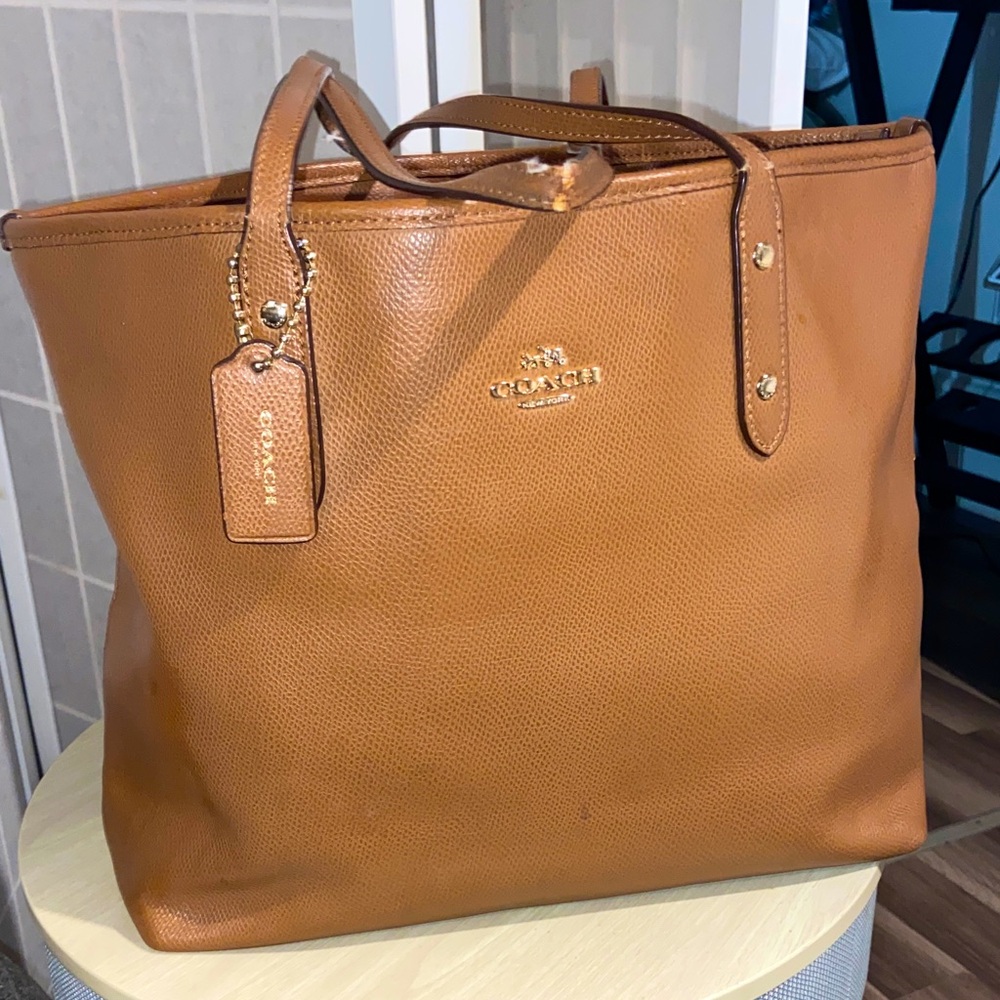 Coach Caramel Leather Tote